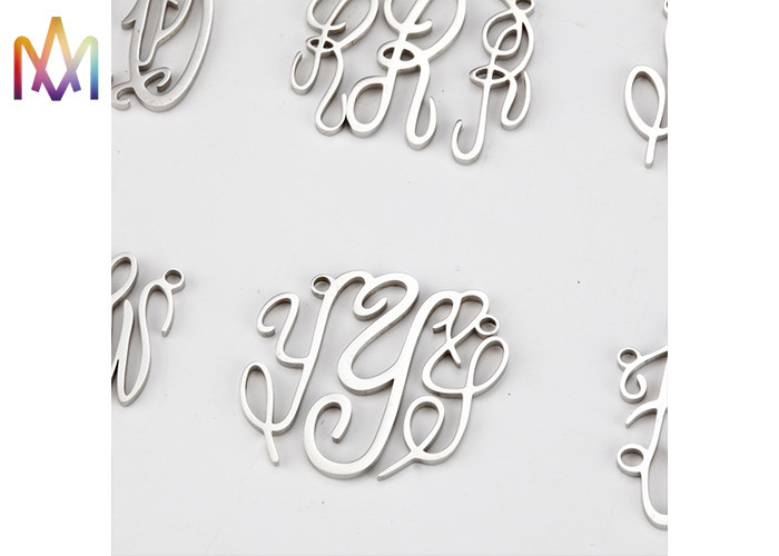 Baroque Style A-Z Alphabet Hollow SS DIY Metal Charms