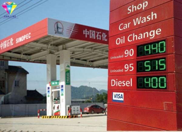 6 Inch LED Gas Price Display Petrol Price Groups Setting For Petrol / Gas