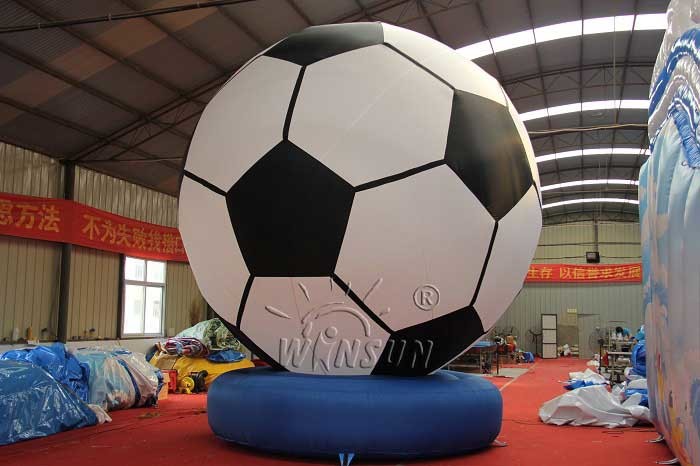 PVC Material Inflatable Model / Soccer Goal Custom Logo Service Accepted