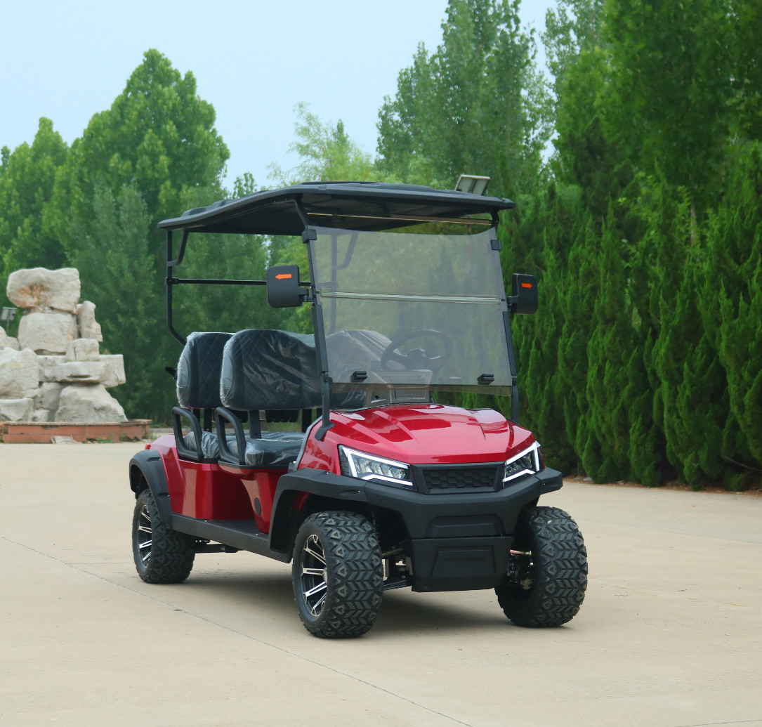 Basic 4 Seat Electric Golf Buggy NEV Golf Cart With 4 KW AC Motor CE Certificates