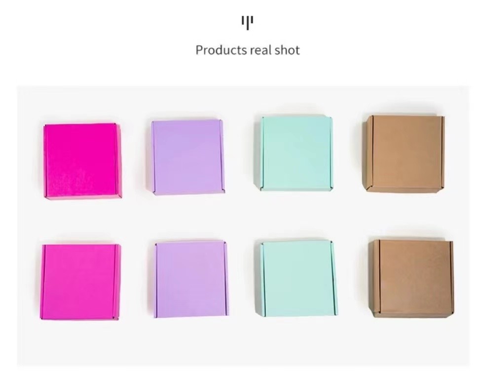 Clothing Candy Color Custom Corrugated Mailer Boxes 9x6x3 9x6x4