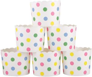 Quality Greaseproof Polka Dots Cupcake Dessert Paper Muffin Cases wholesale