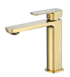Quality Polished Solid Brass Bathroom Sink Faucet Swivel Spout wholesale