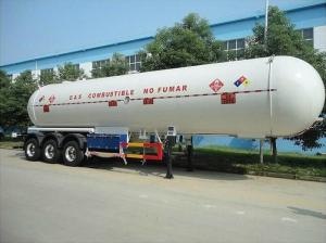 Quality Heavy Duty LPG Tank Semi Trailer Three Axle 55cbm Volume 1 - 10 Mpa Pressure wholesale