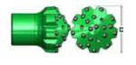 35° Tungsten Carbide Reamer Drill Bit Spherical Parabolic Buttons Wear