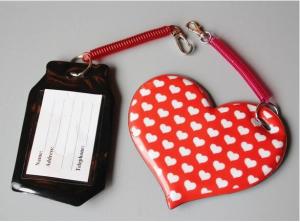 Quality Different Size Multi Shape PVC Luggage Tag For Business Cards wholesale