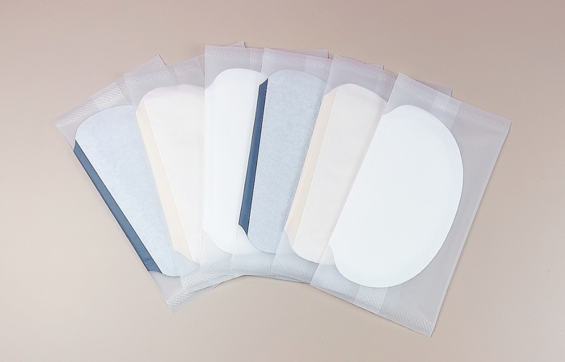 Hidroschesis Disposable Underarm Sweat Pads Absorb Fragrance Stick Beige