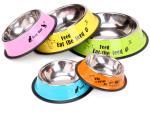 Multi Color 2200ml Pet Feeder Bowl 6.4cm No Spill Dog Bowl
