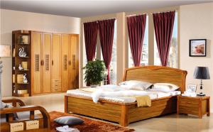Quality modern wooden bed with storage wholesale