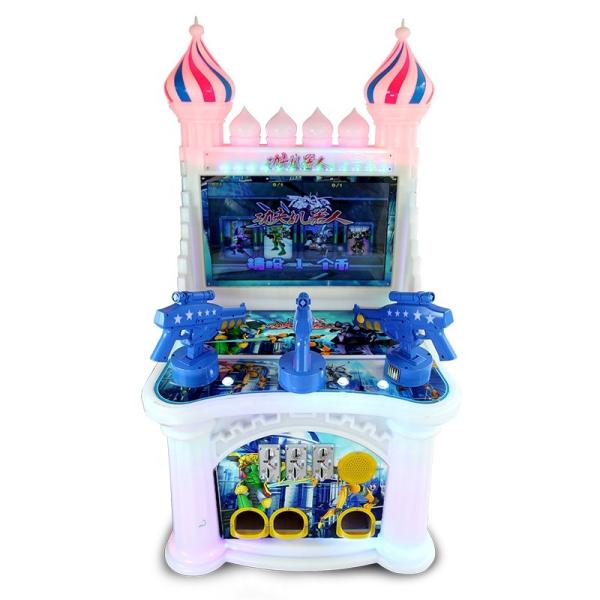 Small Kids Arcade Machine / Coin Operated Redemption 3 Players Shooting Game