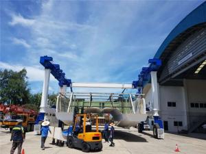 Quality Boat Hoist Rubber Tired Gantry Crane Color Customized For Lifting 10~1000t Boat wholesale