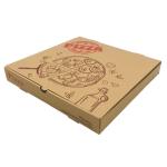 Black Octagon Round Pizza Box Kraft Corrugated Paper Packaging Bulk OEM