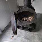 Decorative Indoor Hanging Fireplace Central Heating Round Wood Burning Stove