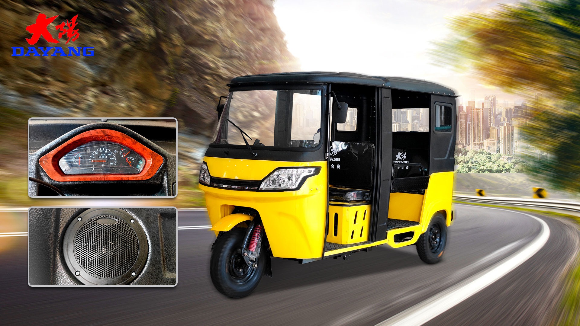 200cc Reverse ZTR Three Wheel Motorized Adult Tricycle with Through-Drive Transmission
