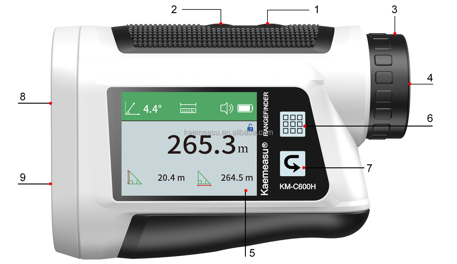 600m Oem Touch Screen Digital Golf Distance Meter Laser Rangefinder Laser Range Finder Rangefinder Laser Rangefinders