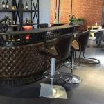 Stylish Adjustable Genuine Leather Swivel Swan Bar Stool With Back
