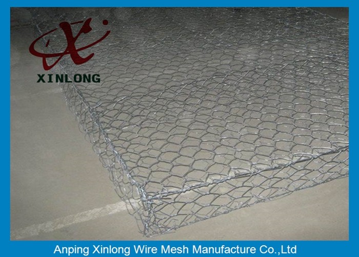 PVC Galvanized Galfan Stone Gabion Box Retaining Wall 60*80 80*100