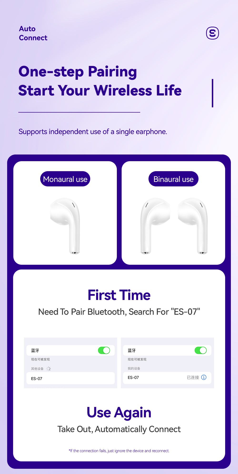 ESSAGER D 8 Series TWS Wireless Earbuds BT Ear Buds With Touch Control