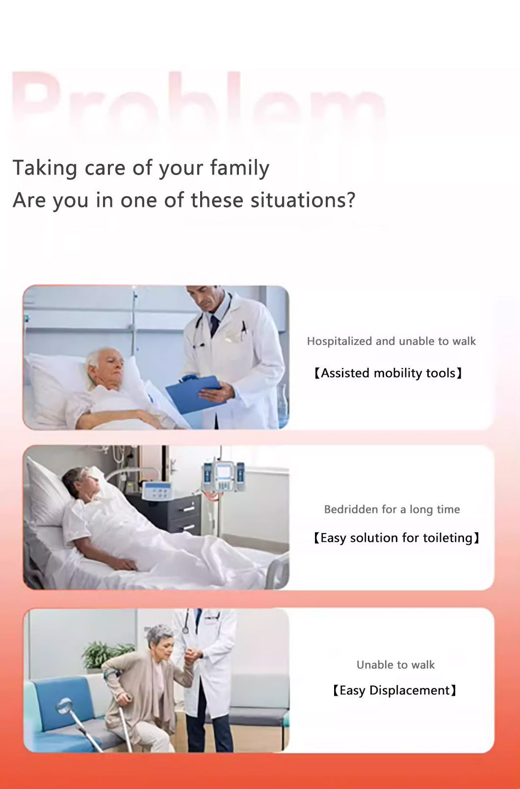 Elderly Care Products, Health Transfer Chairs, Hydraulic Lifting and Displacement Nursing Wheelchairs