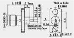 4 Holes Flange Mount 18GHz Female SMA Coax Connector
