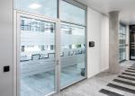 Modern And Sleek Office Single Glass Partition Wall Acoustic Room Grid