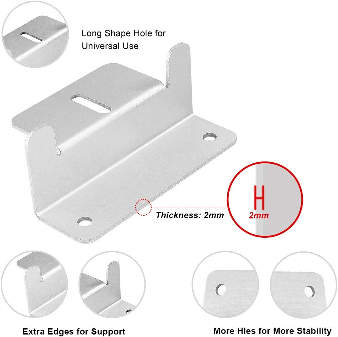 Powder Coating Solar Panels Mounting Z Brackets Mounts Kit for RV Boat Off Grid Roof