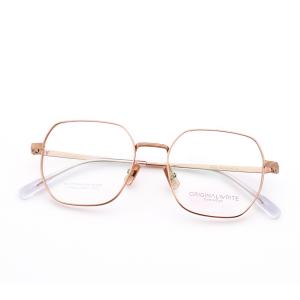 Quality Fashion Designer IP Plating Pure Titanium Optical Frames 88203 wholesale
