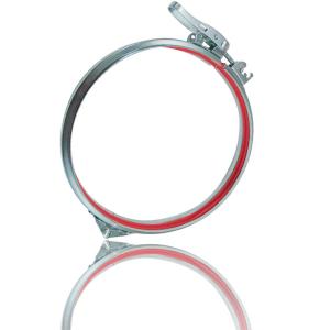 Quality Metal 250mm Airtight Sealing Galvanised Pipe Clamps wholesale