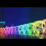 Large Outdoor Water Fountains 3D Digital Swing Nozzle