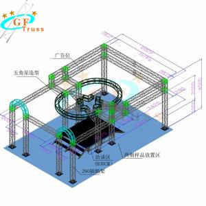Quality 6082 Square Goal Post Truss For DJ Tradeshows Stage wholesale