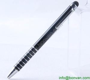 Quality popular aluminum metal phone pen,logo printed iphone touch pen wholesale