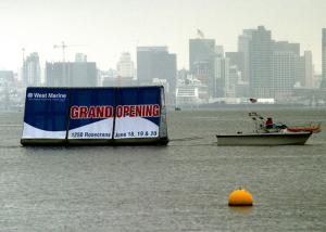 Quality Crazy Event Advertising Inflatables Billboard / Inflatable Floating Billboard wholesale
