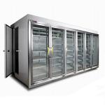 Supermarket Glass Door Display Cold Room, Milk Beverage Vegetable Upright