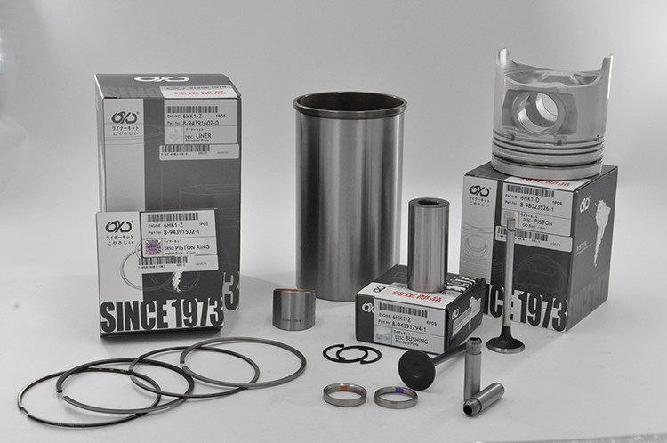 6HK1 Isuzu Engine Parts Engine Overhaul Kit Piston Set Liner Kit 6 Cyls