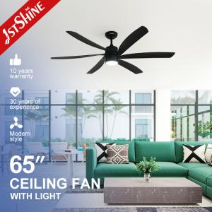 Quality Modern Design 65&quot; Industrial Ceiling Fan with Light and 6 ABS Blades Mulit Colors wholesale