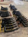 Black Land Clearing Rake , Root Rake For Excavator Ship Engineering Construction