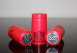 Red pvc heat shrink cap seal for wine bottle, pvc shrink capsules for red wine