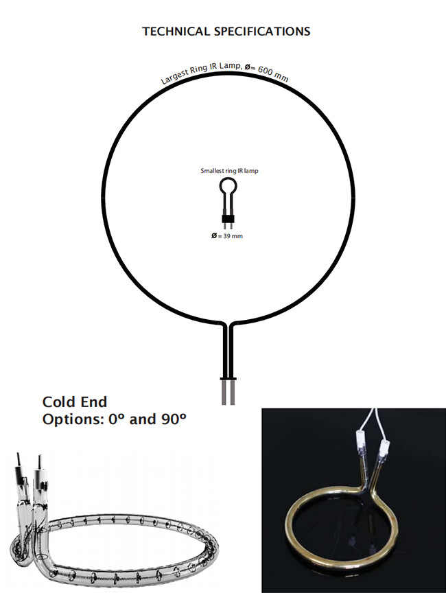 Industrial Far Infrared Star Filament Infrared Lamp Tube Heating Element Electric Quartz Heater