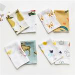 Cute Animal Pattern Baby Muslin Handkerchief Cloth Custom Printing