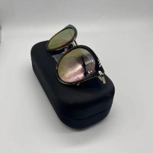 Quality PE Generous Metal Eyeglass Case Nylon Resist Compression Glasses Box wholesale