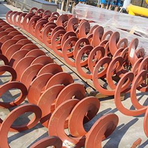 Quality Screw Conveyor Sludge Treatment Sus316L Flight Blade Acid Resistance wholesale