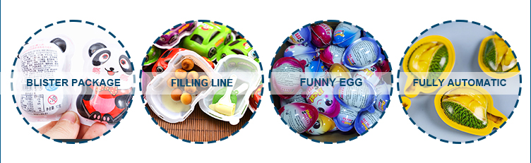 Surprise Chocolate Egg Blister Packing Machine with Small Footprint 6500*1000*1800mm
