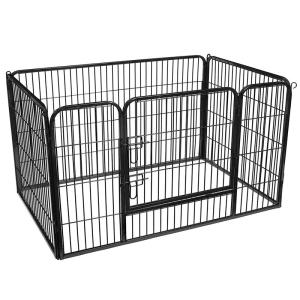 Quality FEANDREA Heavy Duty Metal Dog Crate Enclosure Exercise Panel Black Color wholesale