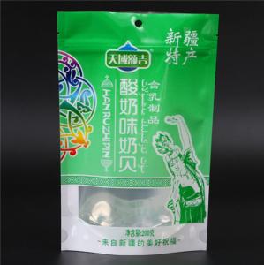 Quality Vacuum Shrink 200g Stand Up Zipper Pouch Bags With Window wholesale