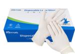 White Flexible Latex Disposable Gloves Powder Free