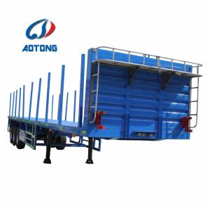 Quality 20ft 40ft 45ft Flatbed Truck Trailer with Fuwa Bpw Optional Axle and 2&quot; 50mm King Pin wholesale