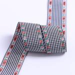 7mm-38mm Blue Embroidered Ribbon ISO9001 Embroidered Floral Ribbon