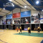 Outdoor Sports Event Tent 40x50m With Black Roof Covers For Basketball Court
