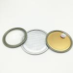 Disposable Metal Mason Jar Lids , Lids Caps 300 73mm Aluminum Paste Coating