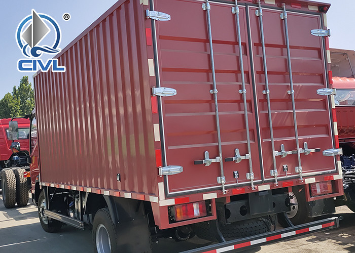 Light Duty Commercial Box Truck 6.50R16 Radius Tires WLY 525 Transmission cargo truck